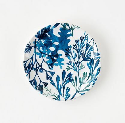 Blue Coral Stoneware Plate - 2 Sizes