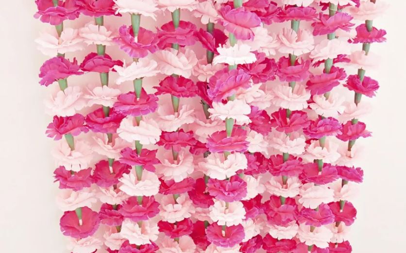 Faux Indian Wedding Flower Garlands - 6 Colors