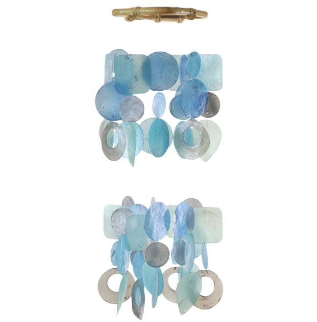 Ice Two Tiered Small Capiz Chime