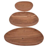 Organic Wood Trays Set of 3