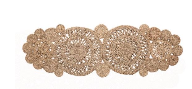 Hand-Woven Jute Table Runner - 3 Colors