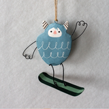 Yeti Ski Bum Ornament - 3 Styles