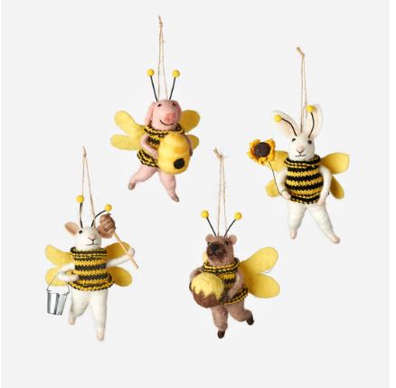Bee Ornament - 4 Styles