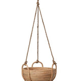 Hand-Woven Hanging Rattan Basket - 2 Styles