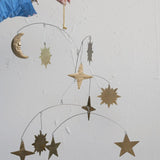 Metal Celestial Mobile, Brass Finish