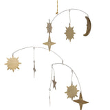 Metal Celestial Mobile, Brass Finish