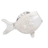 Handblown Gold Speckle Glass Puffer Fish - 2 Sizes