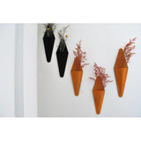 Suede Leather Wall Vase