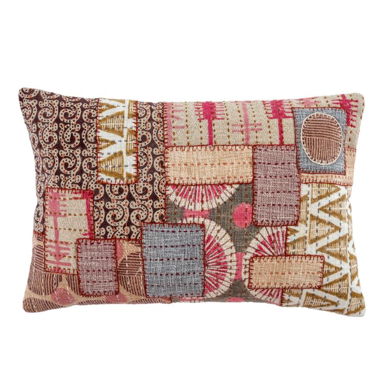 16x24 Kantha Patchwork Pillow - 2 Styles
