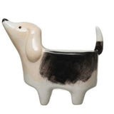 Hand-Painted Ceramic Dog Planter - 4 Styles