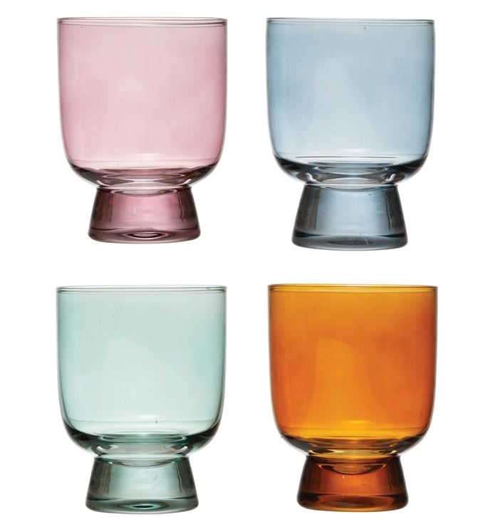 6 oz. Drinking Glass - 4 Colors