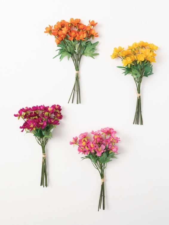 Faux Cosmo Bouquets - 4 Colors