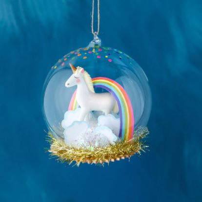 Unicorn Dome Ornament