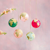 Beaded Earth Ornament - 5 Colors