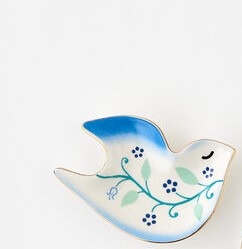 Blue & White Bird Dish