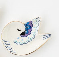 Blue & White Bird Dish