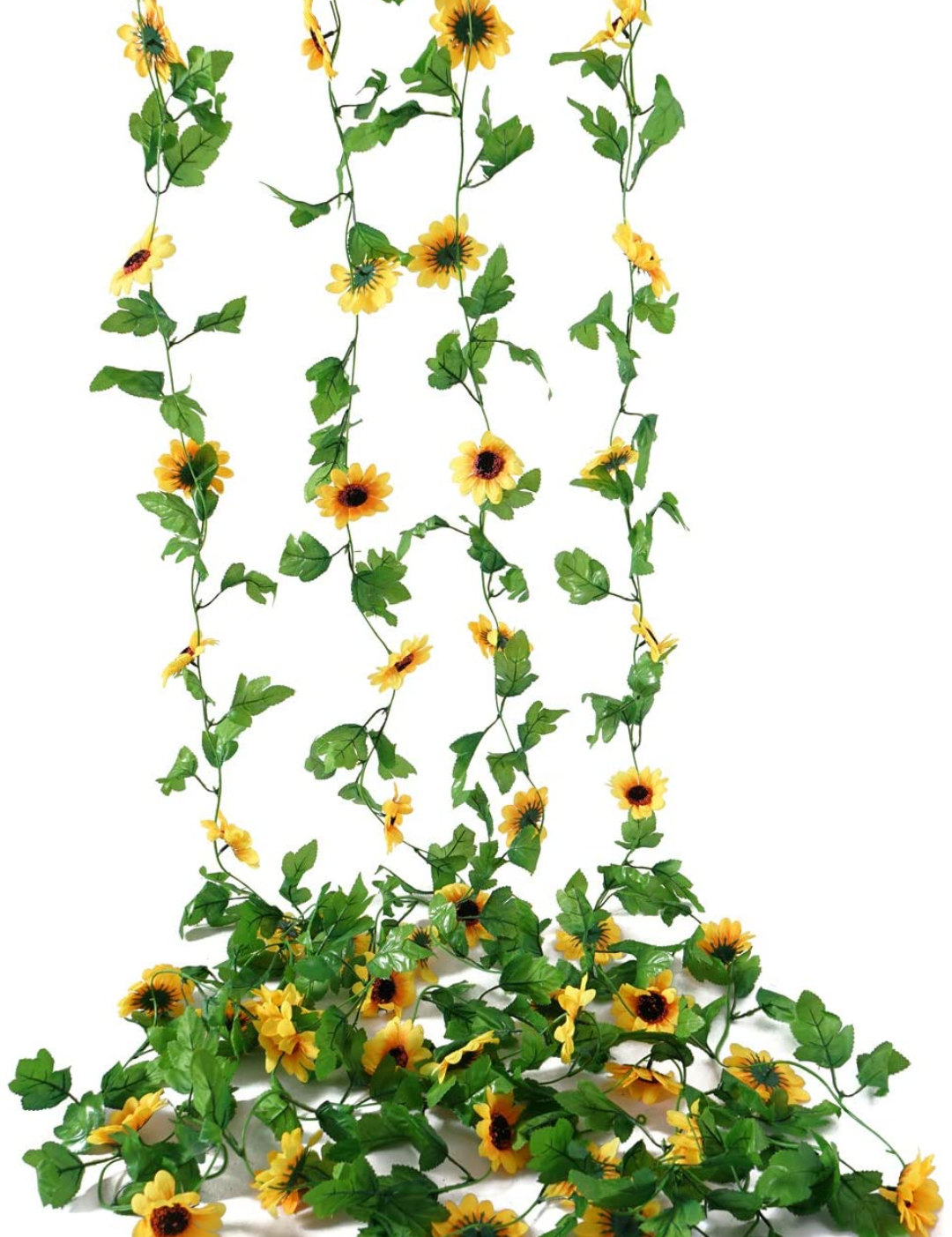 Artificial Vine Flowers with Green Leaves - 13 Colors