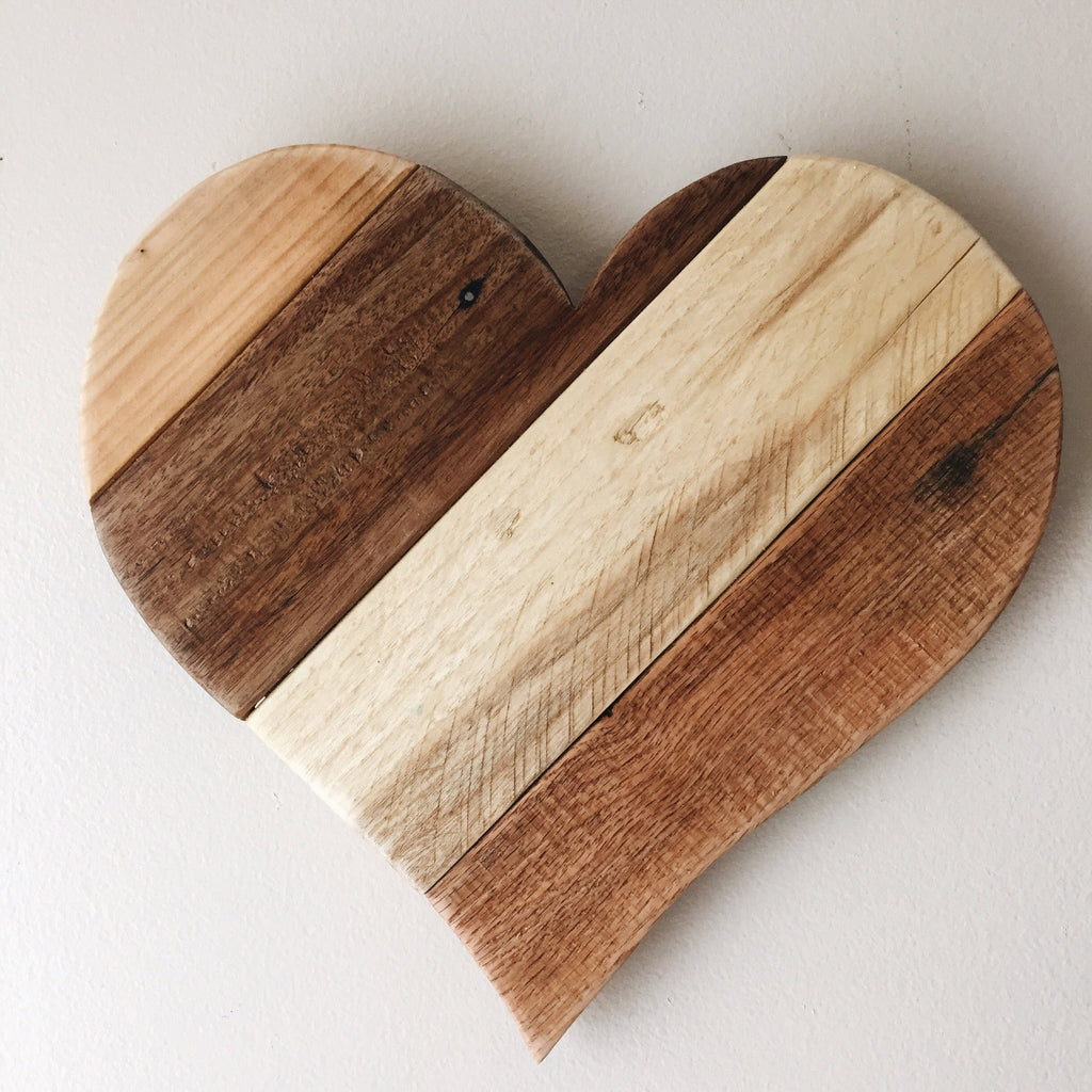 Reclaimed Pallet Wood Heart - 3 Styles