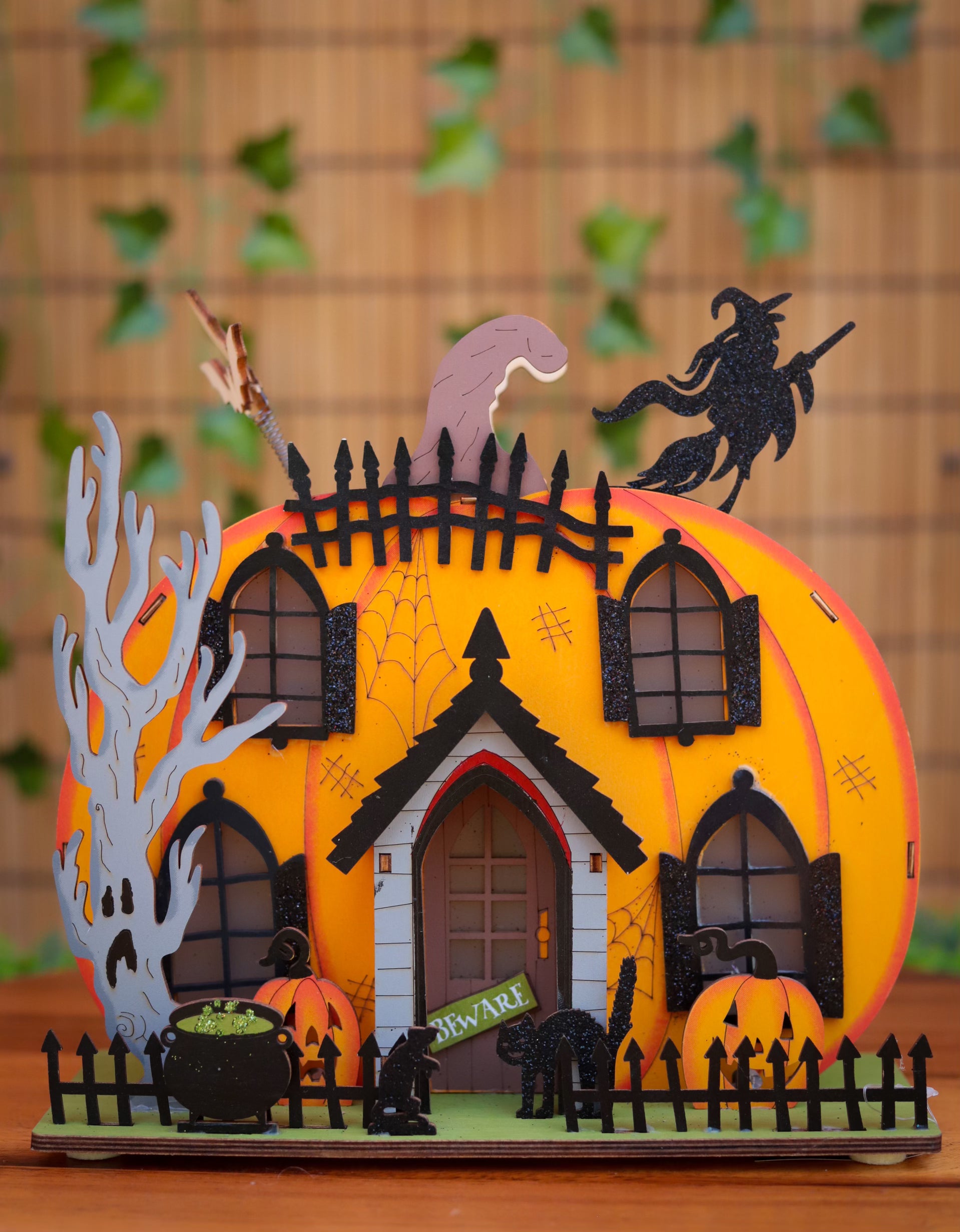 LED Light-Up Pumpkin House - 2 Sizes