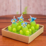 Set of 4 Sculpted Cacti TeaLight Candles - 4 Varieties
