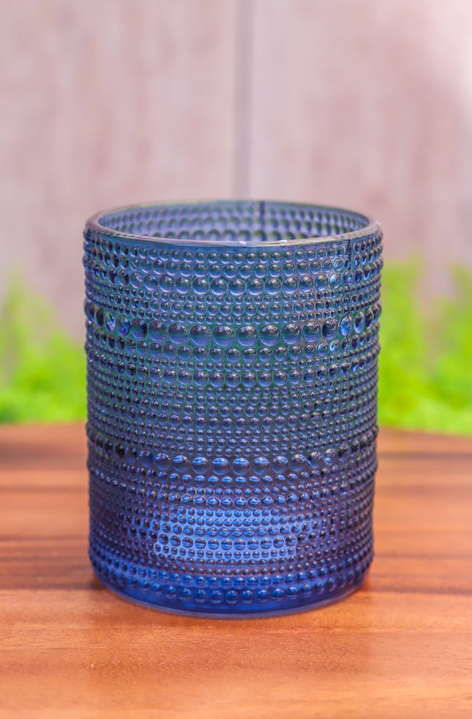 Dots-Blue Candle Holder