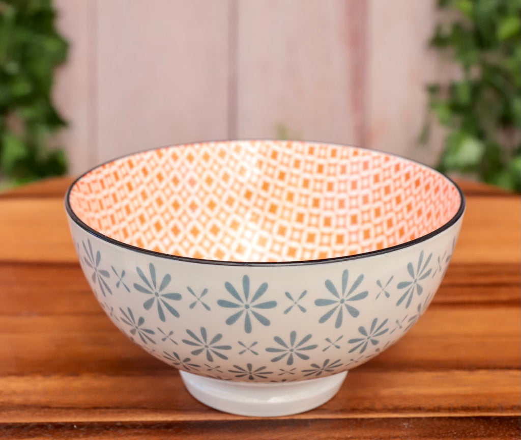 Kiri Porcelain Gerbera Diamond Bowl - 3 Sizes
