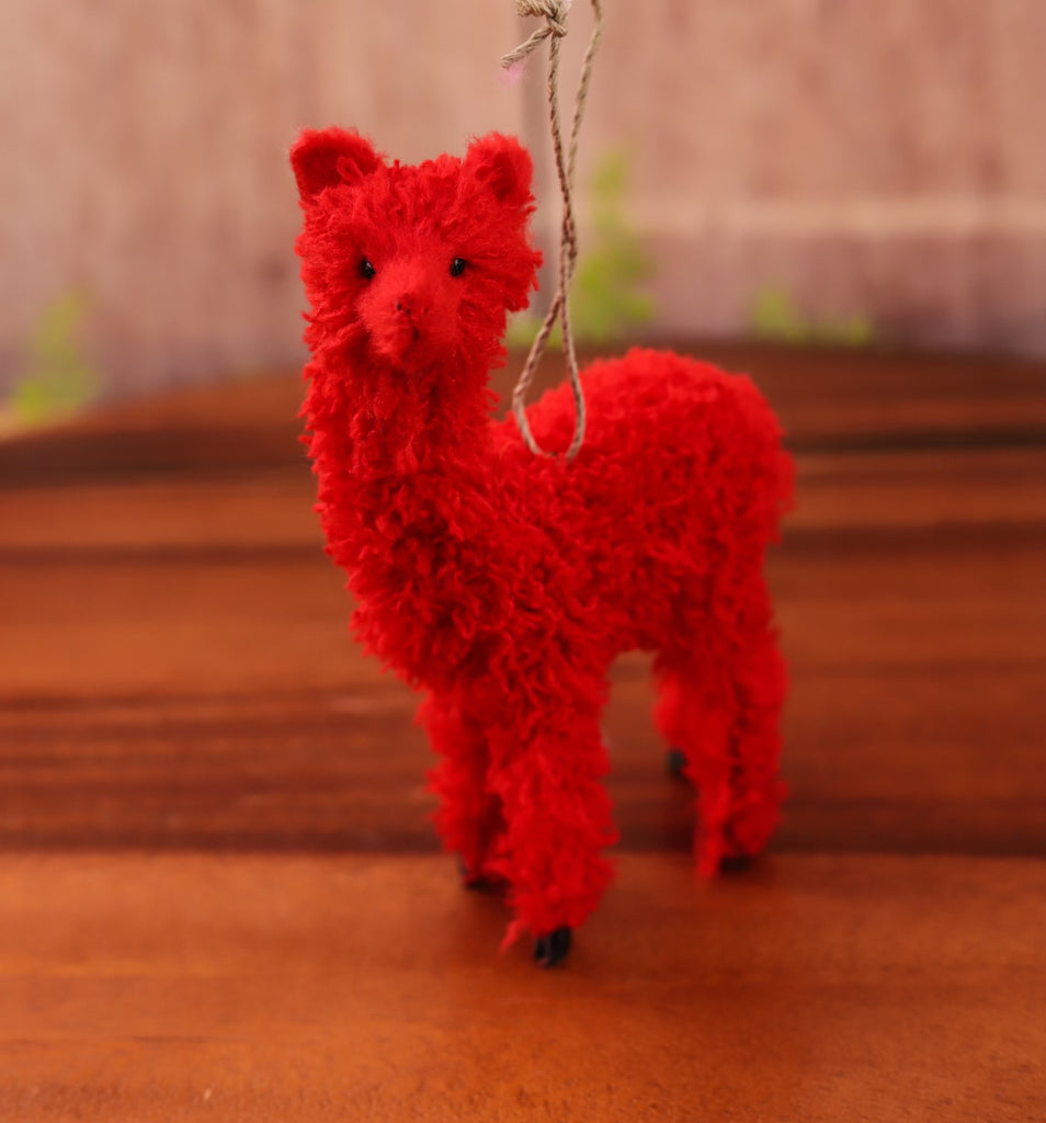 Wool Llama Ornaments - 6 Colors