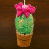 Beaded Torch Cactus Ornament