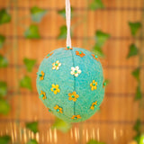 Wool Ornament with Metal Detail - 5 Colors