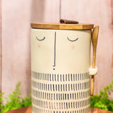 Expression Canisters with Lid & Spoon - 3 Styles