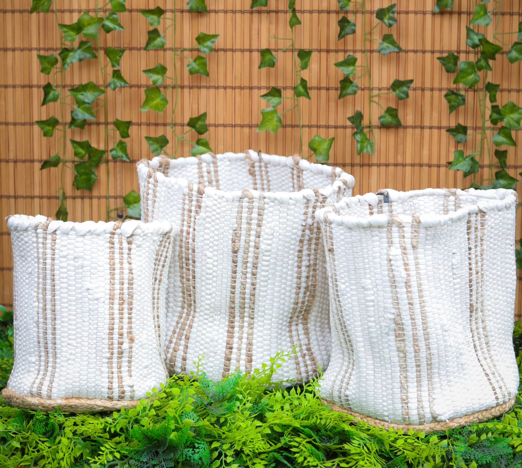 Naya Hand Woven Baskets - 3 Sizes/2 Colors