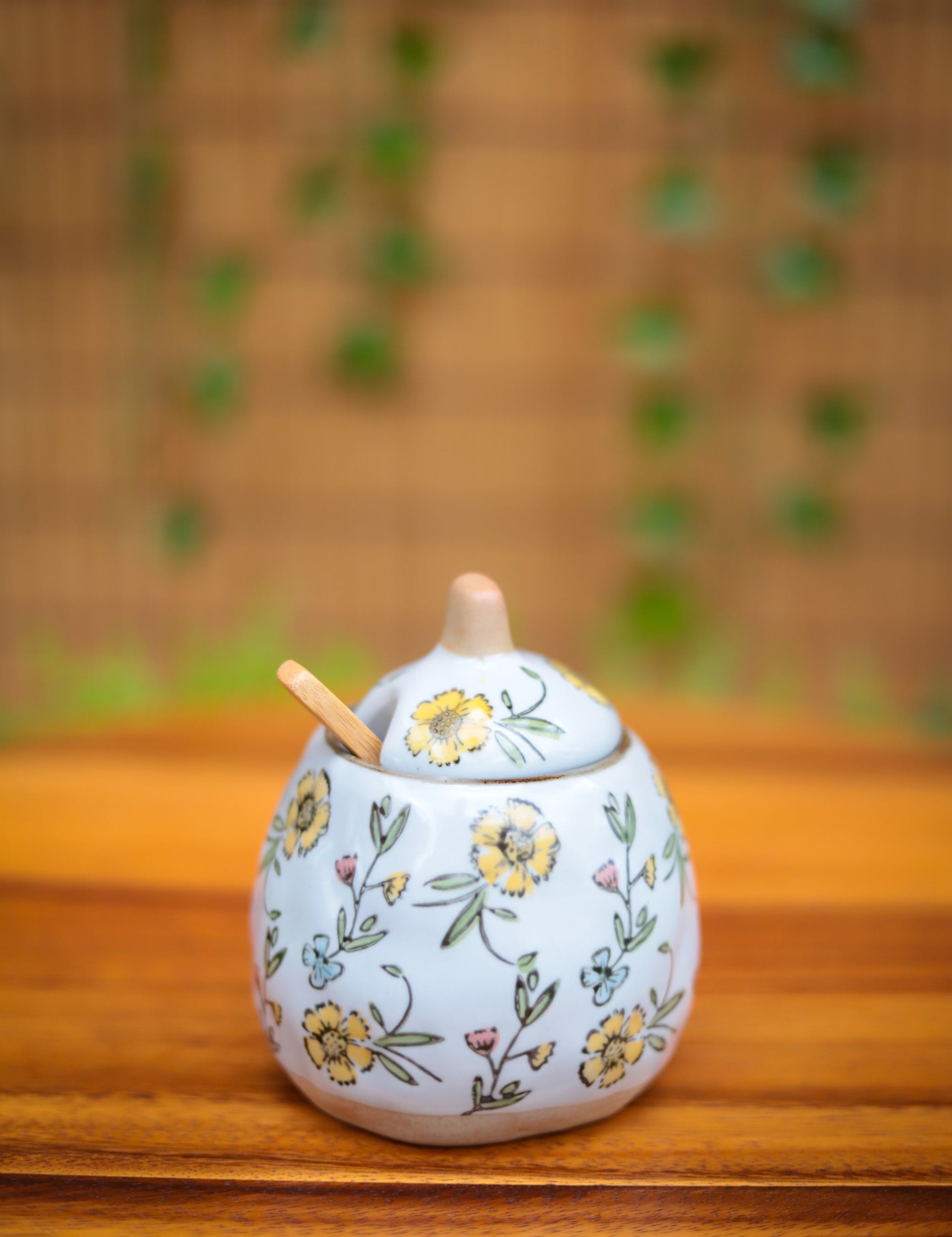 10 oz. Hand-Painted Stoneware Pots - 2 Styles