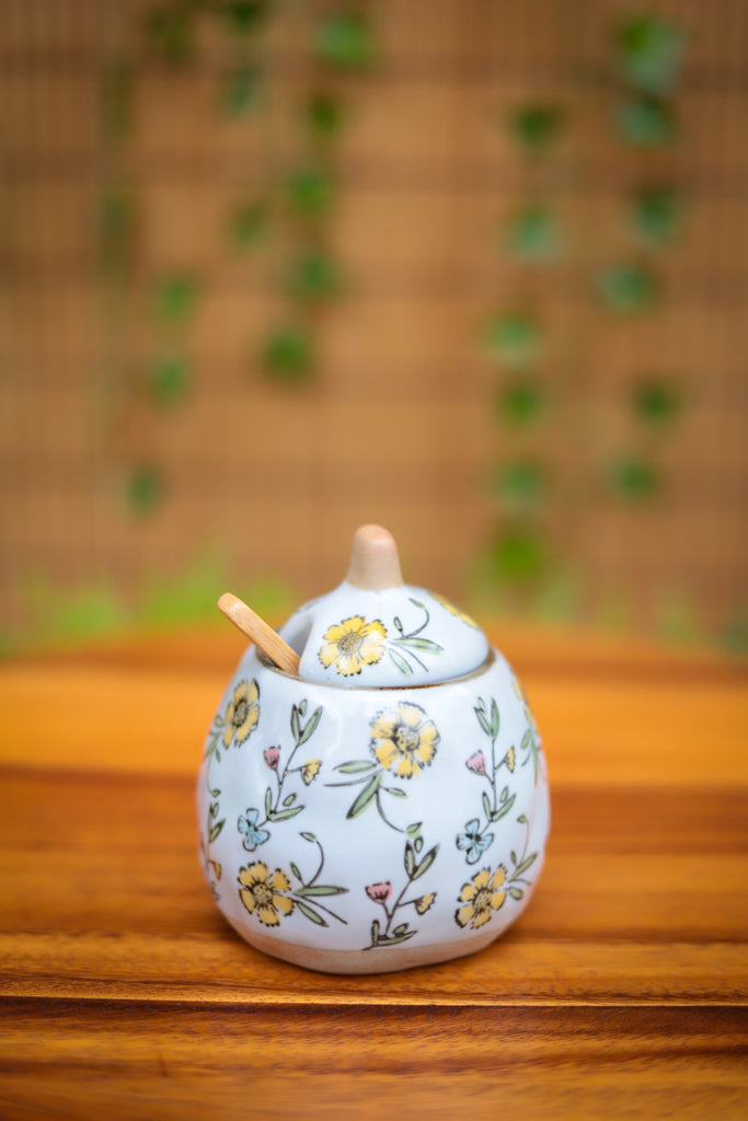 10 oz. Hand-Painted Stoneware Pots - 2 Styles