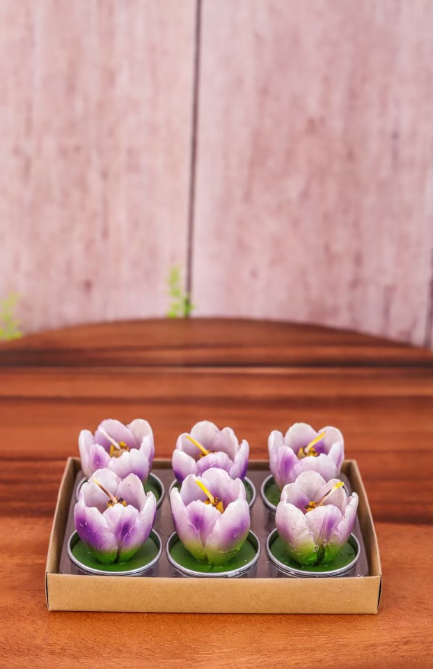 Tulip TeaLight Candles - 4 Colors
