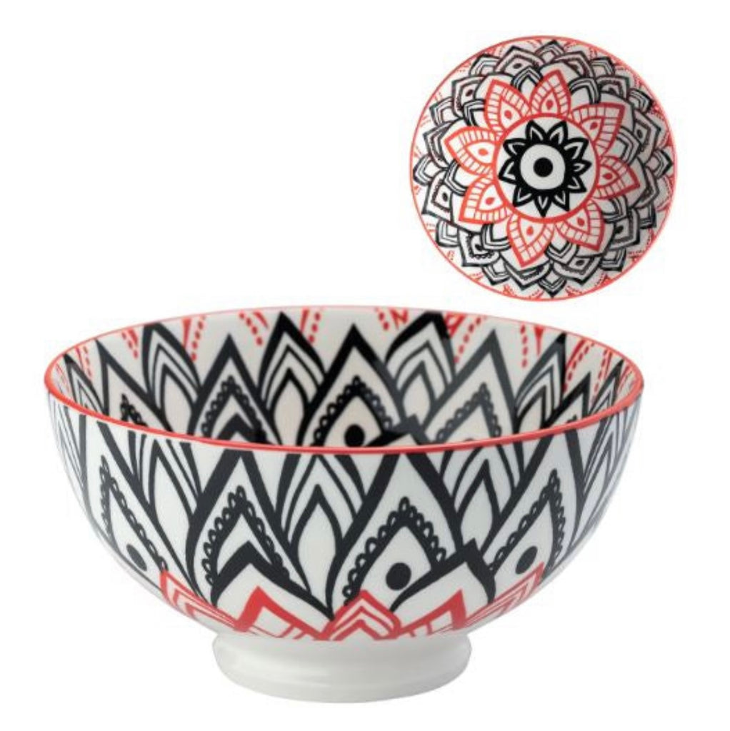 Kiri Porcelain Lotus Mandala Bowl