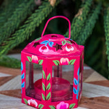Stainless Steel Hand Painted Lantern - 6 Colors
