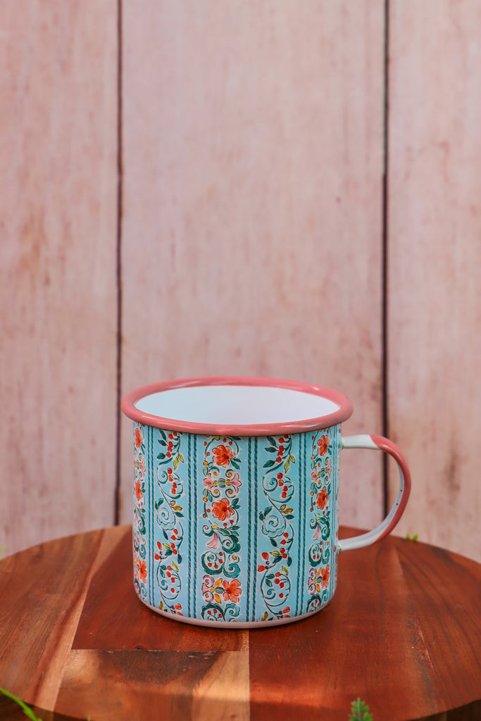 Floral Enamel Mugs - 6 Styles