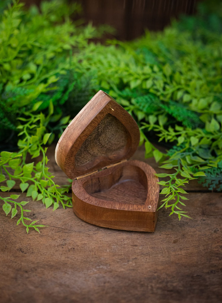 Chandra Handcrafted Mango Wood Heart Box