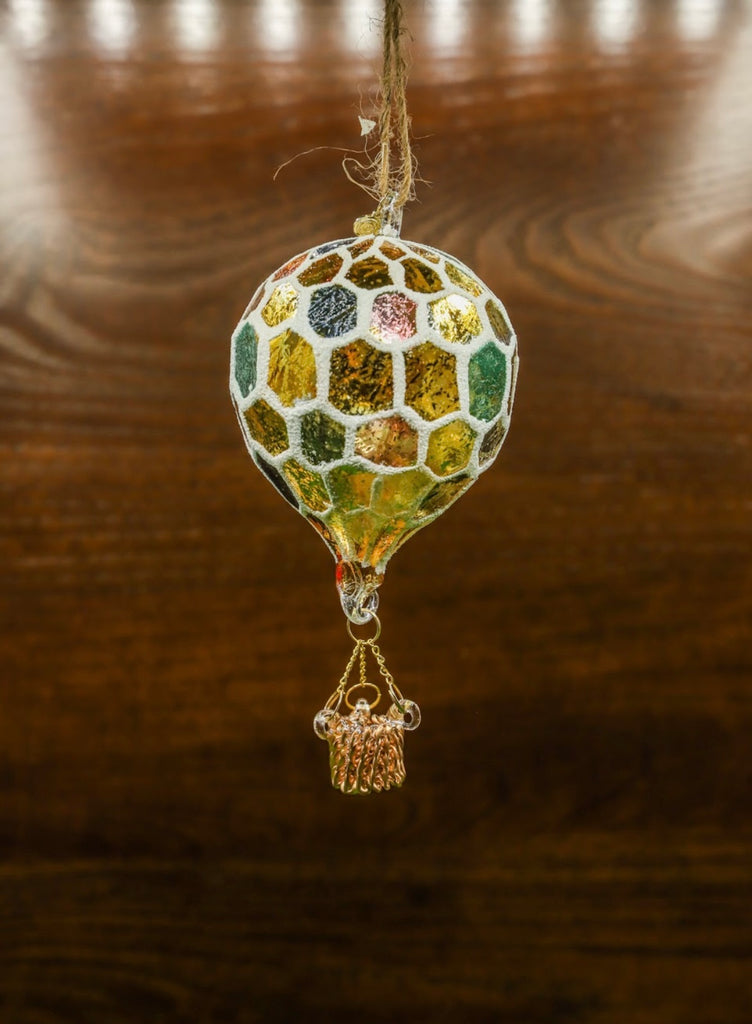 Hot Air Balloon Ornament, 4 Styles