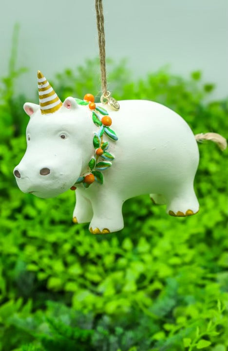 Fruity Hippo & Elephant Ornament - 2 Styles