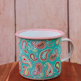 Floral Enamel Mugs - 6 Styles