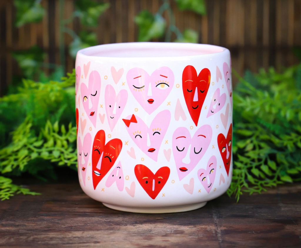 String Of Hearts In Heart Pot