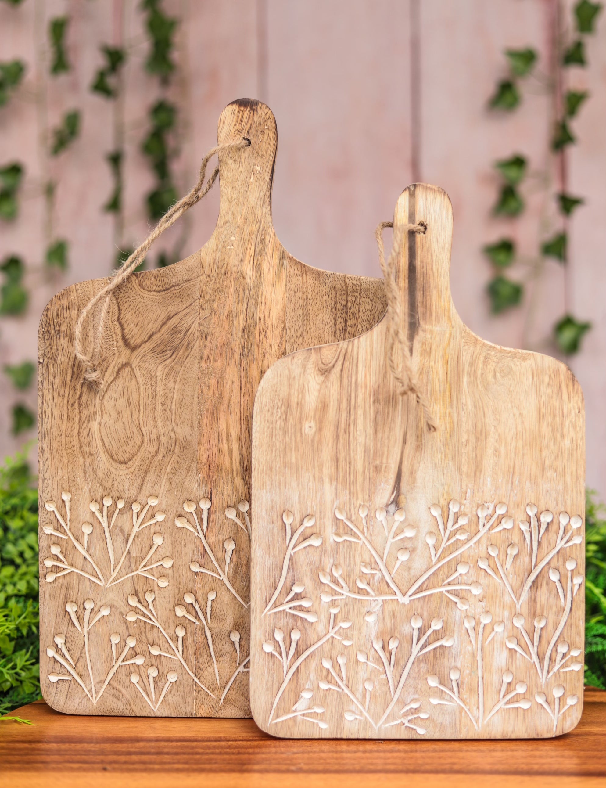 Wildflower Wooden Serving Board - 2 Sizes