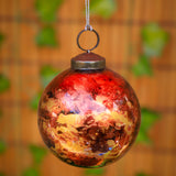6" Marble Glass Ball Ornament - 3 Colors