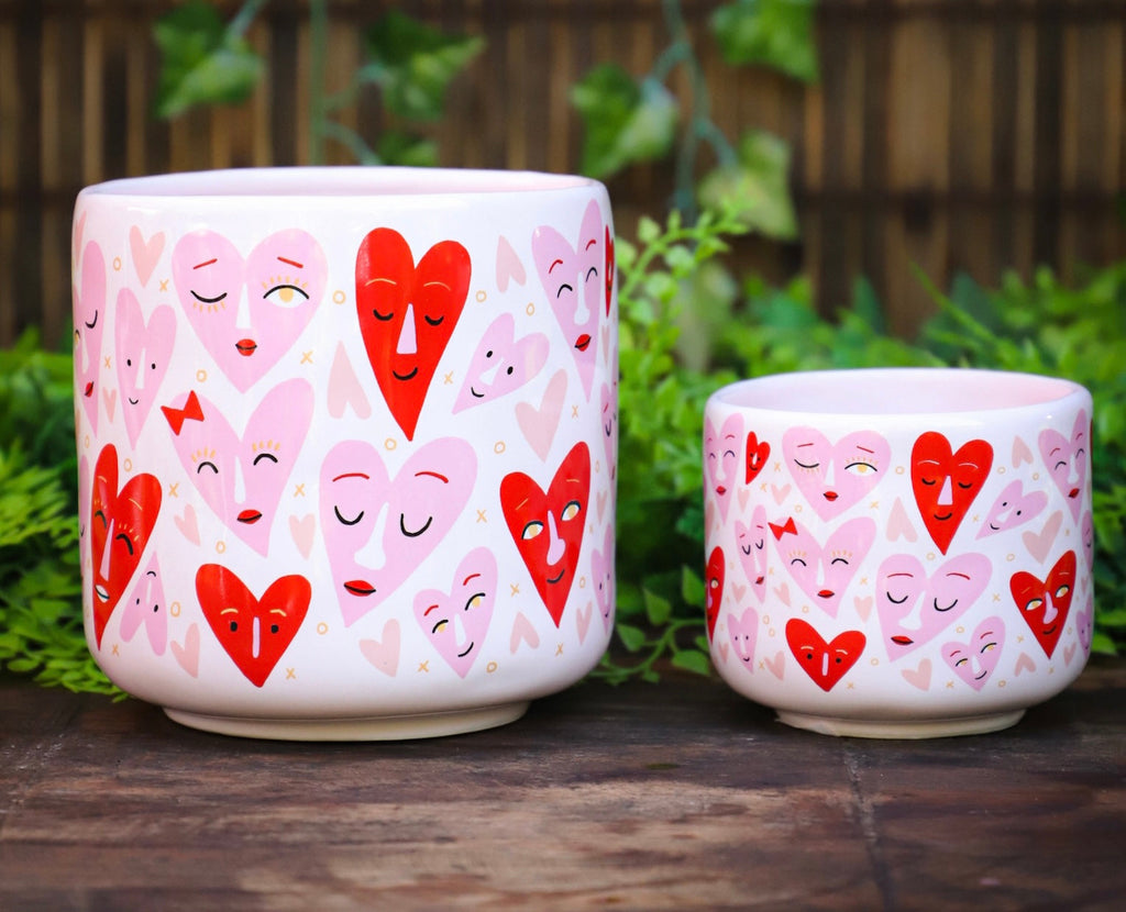String Of Hearts In Heart Pot