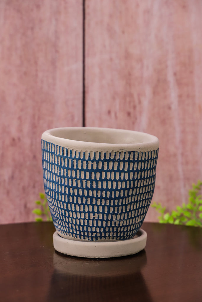 Blue Elemental Ceramic Planter - 3 Styles