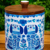 Blue and White Dog and Cat Canister - 2 Styles