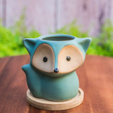 Fox Mini Ceramic Succulent Planter