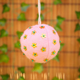 Wool Ornament with Metal Detail - 5 Colors