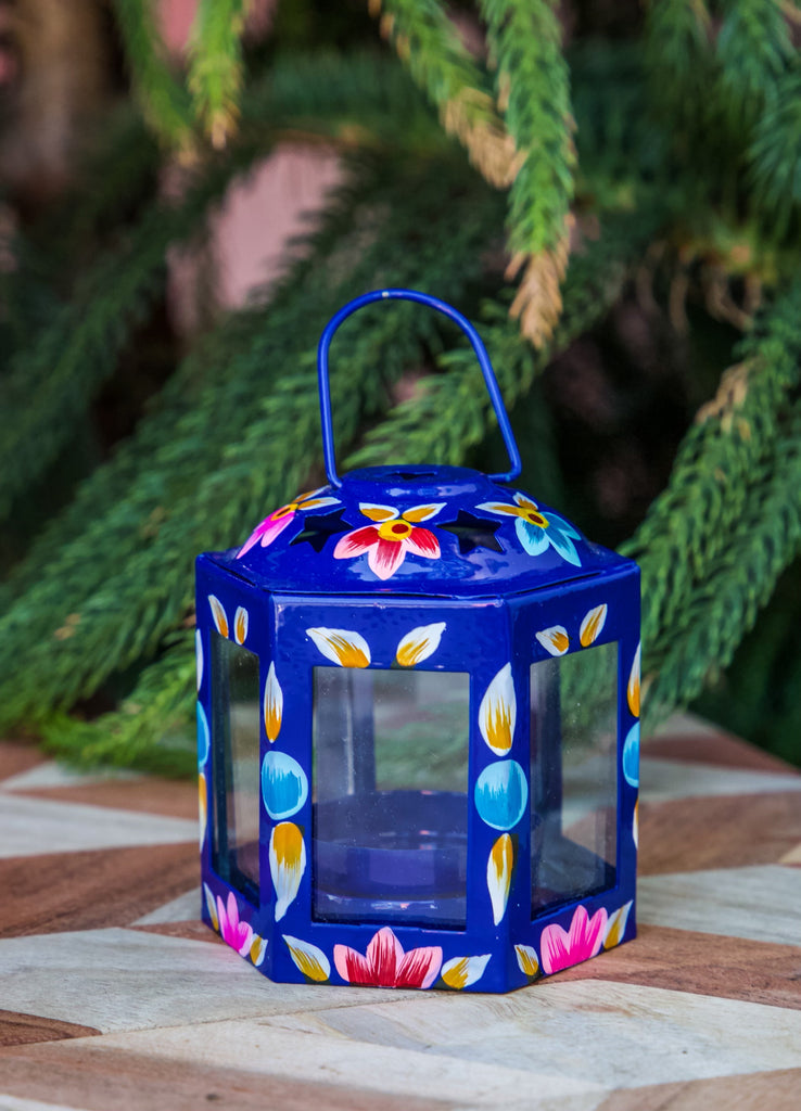 Stainless Steel Hand Painted Lantern - 6 Colors